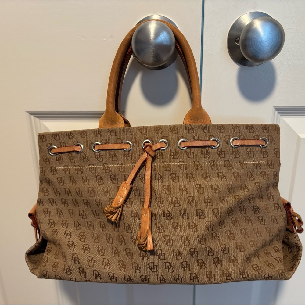 Dooney & Bourke Monogrammed Brown Bag
